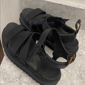 Dr Martens Black Strappy Sandals